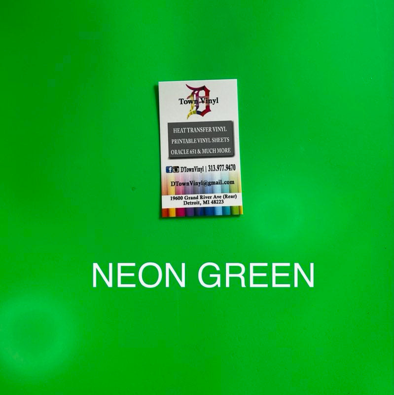 3D Puff 20" Neon Green