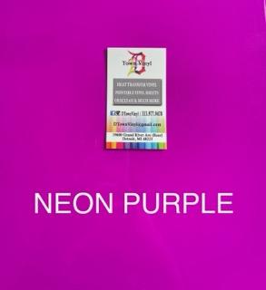 3D Puff 20" Neon Purple