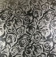 20" Silver Roses Metal
