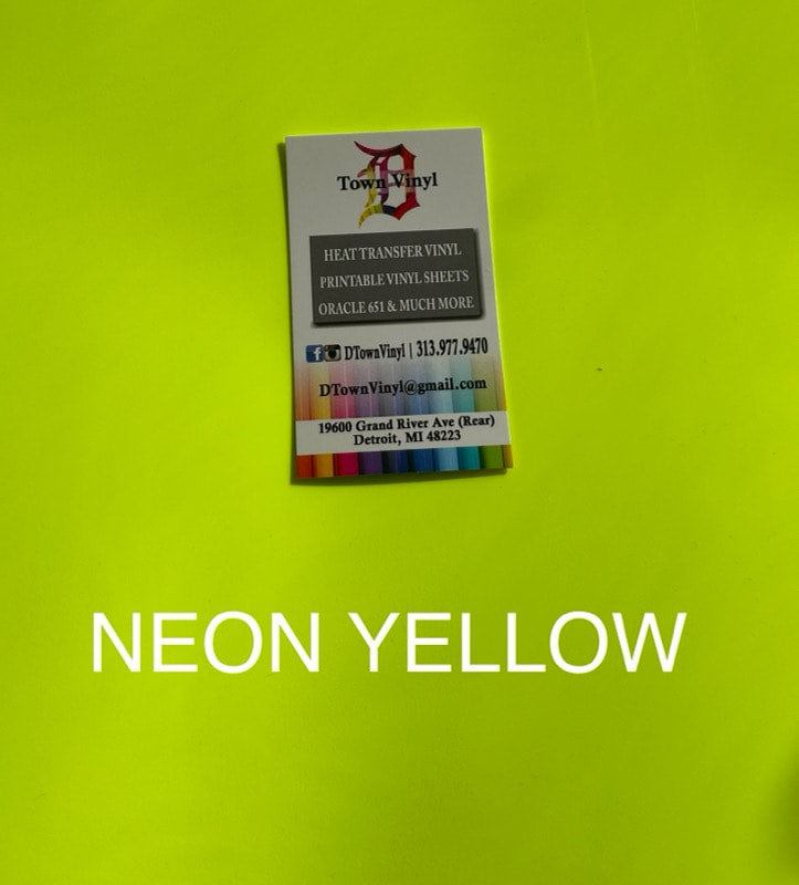 3D Puff 20" Neon Yellow