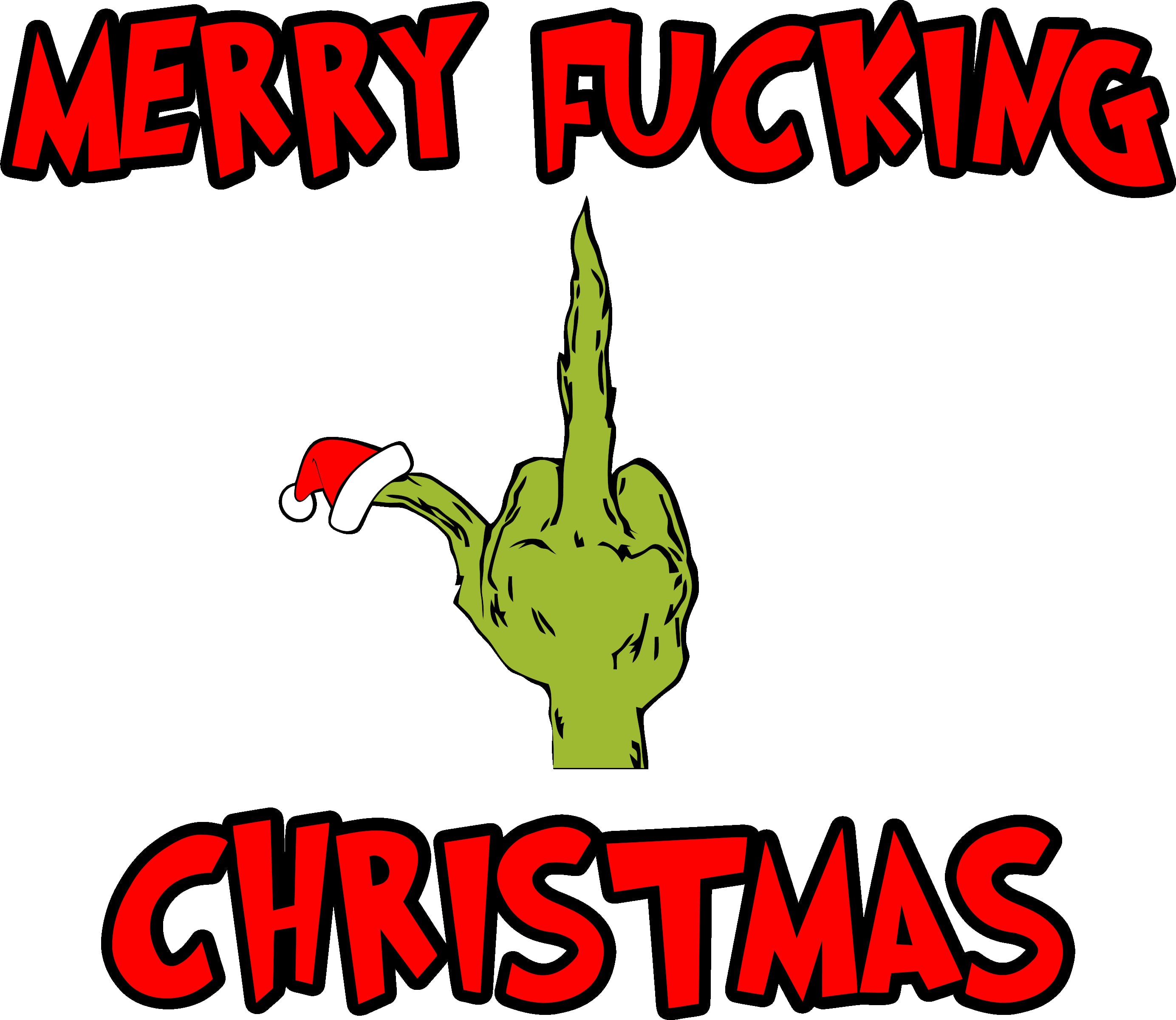 Eco Solvent Transfer - Merry F**king Christmas