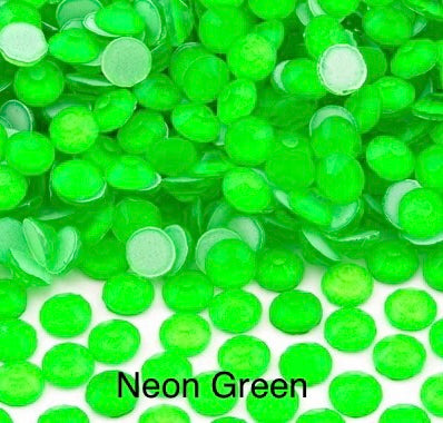 Neon Glass Rhinestones (Non Hotfix Flatbacks)
