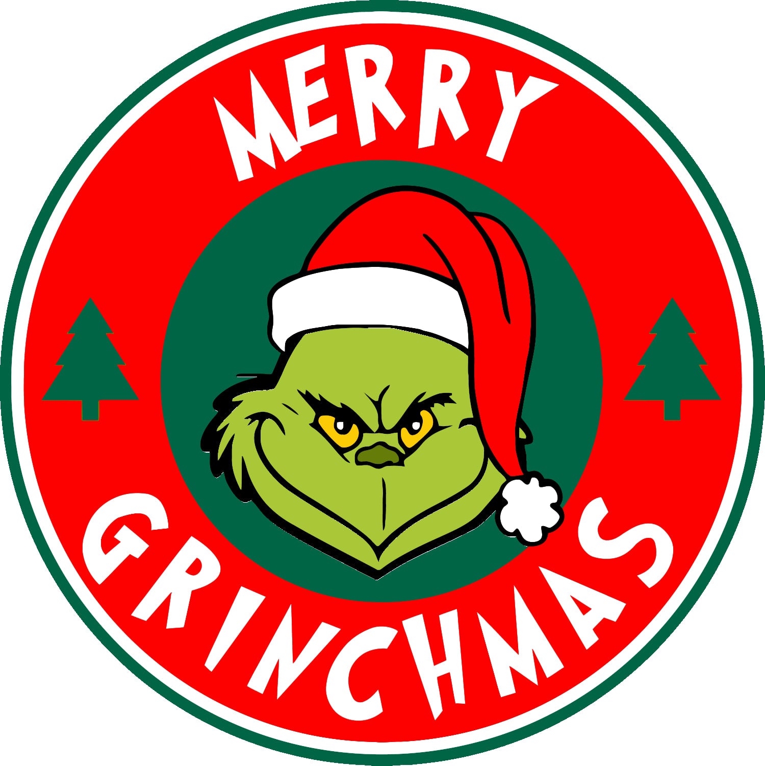 Eco Solvent Transfer - Grinch Round